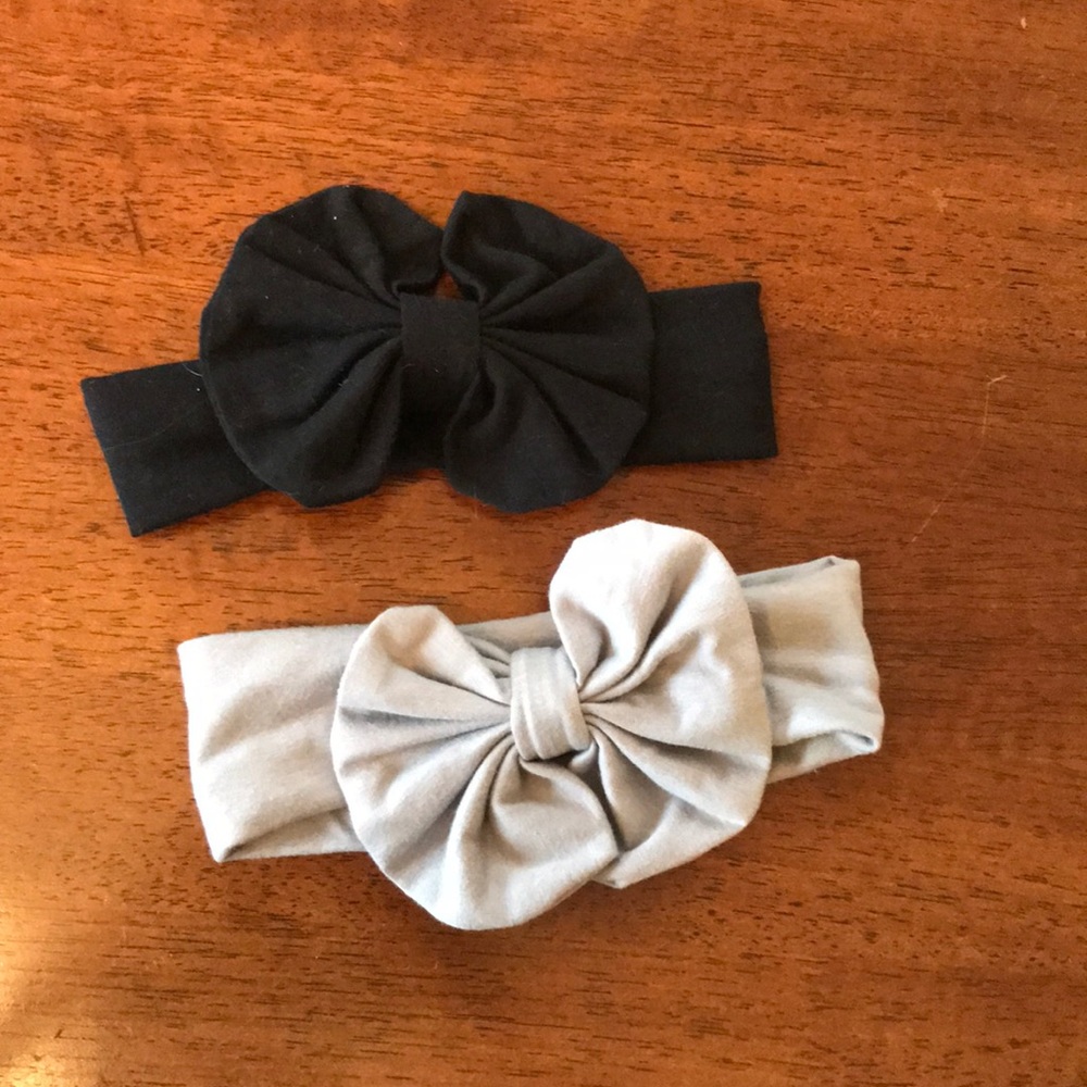 Toddler girl big bow headbands